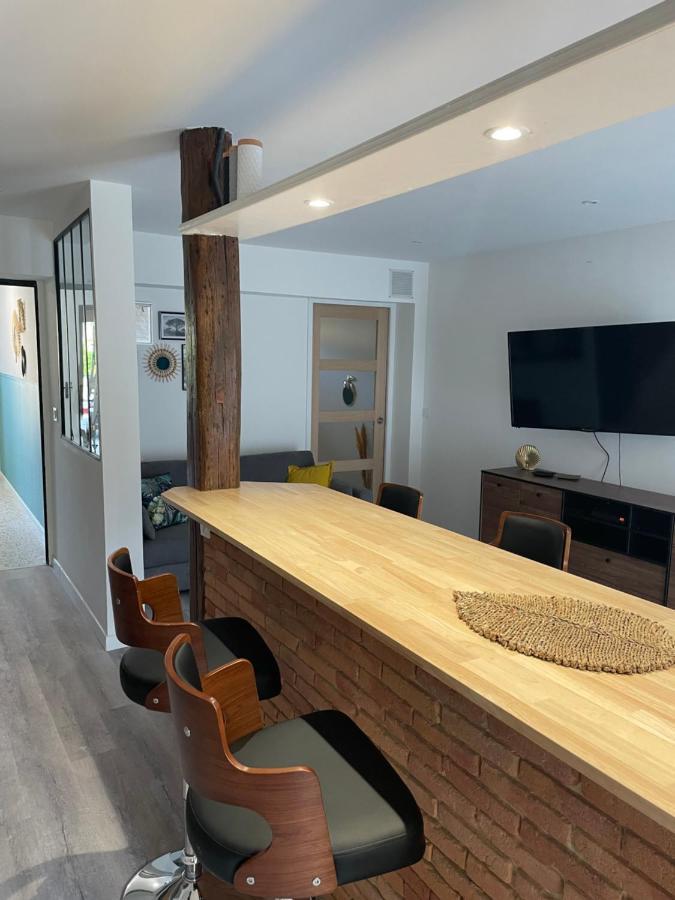 Appartement En Rez De Jardin Tout Equipe Fleurance Dış mekan fotoğraf
